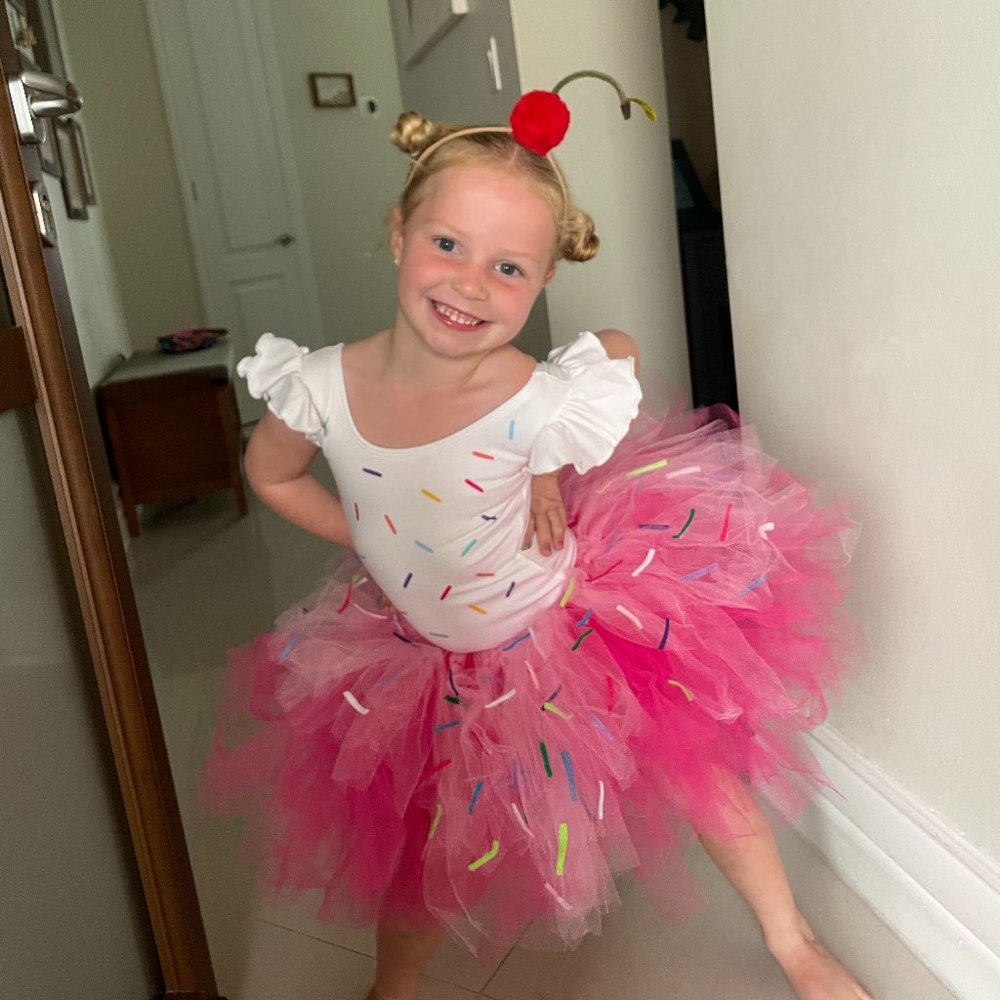 Kids Cupcake Costume with Pink Tutu